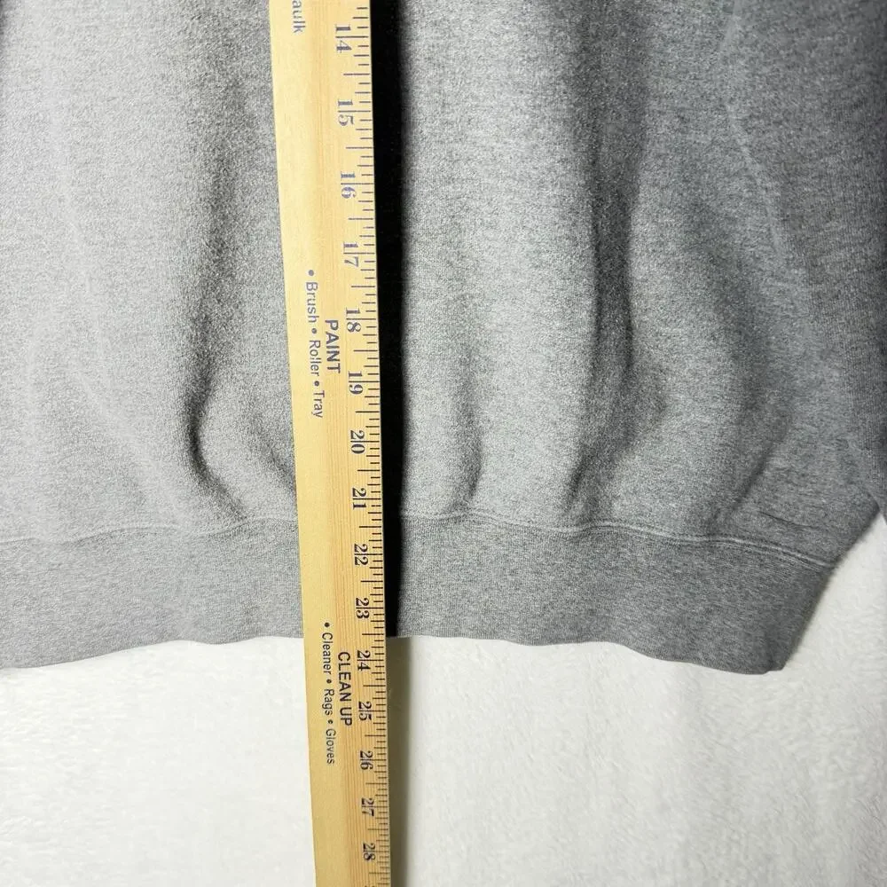 Peter Millar Golf 1/4 Zip Gray Pullover Sweatshirt Blue Collar Men's Size M